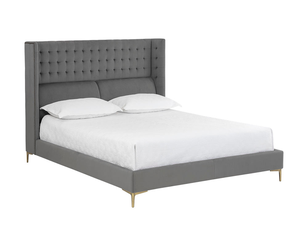 Picture of Cairo Queen Bed - Antonio Charcoal