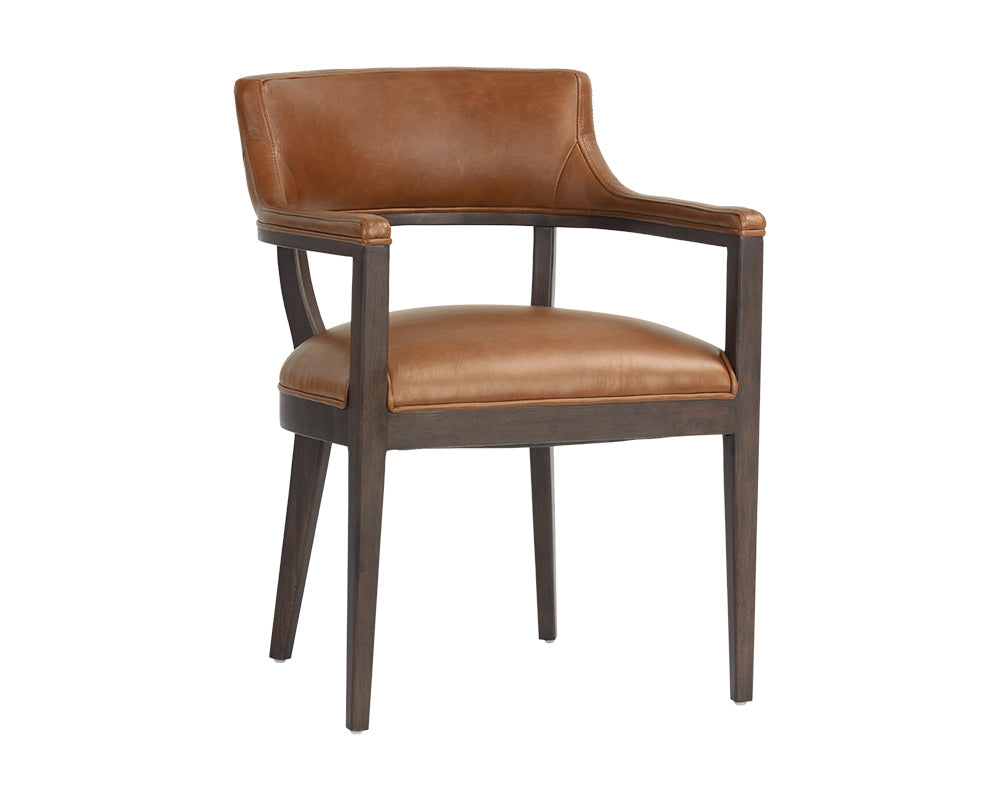 Picture of Brylea Dining Armchair - Brown - Tobacco