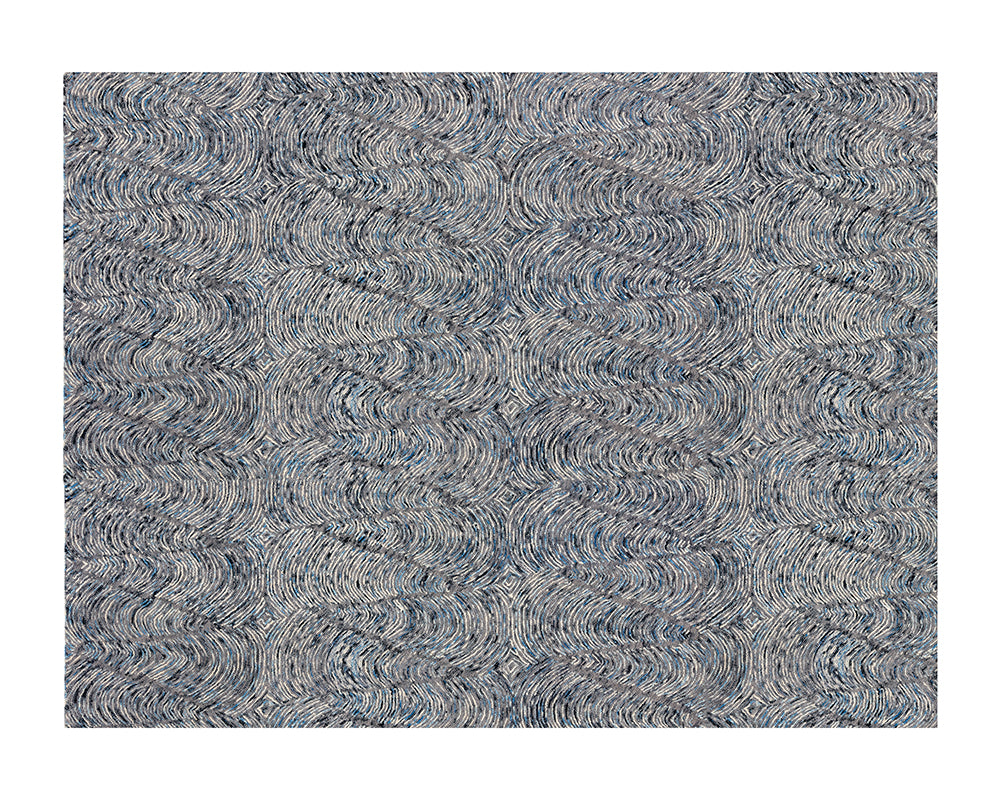 Picture of Corfu Hand-Tufted Rug - Blue/Charcoal - 9x12