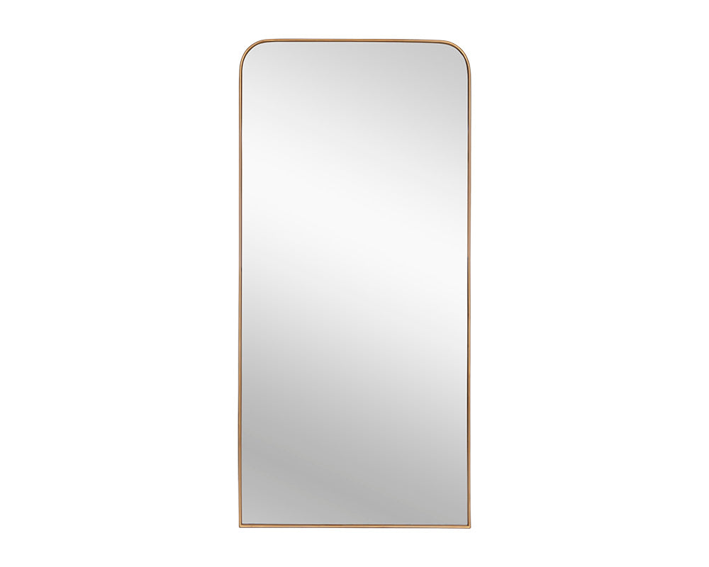Picture of Calabasas Floor Mirror - Brass