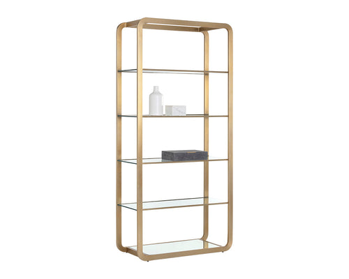 Ambretta Bookcase - Large - Gold