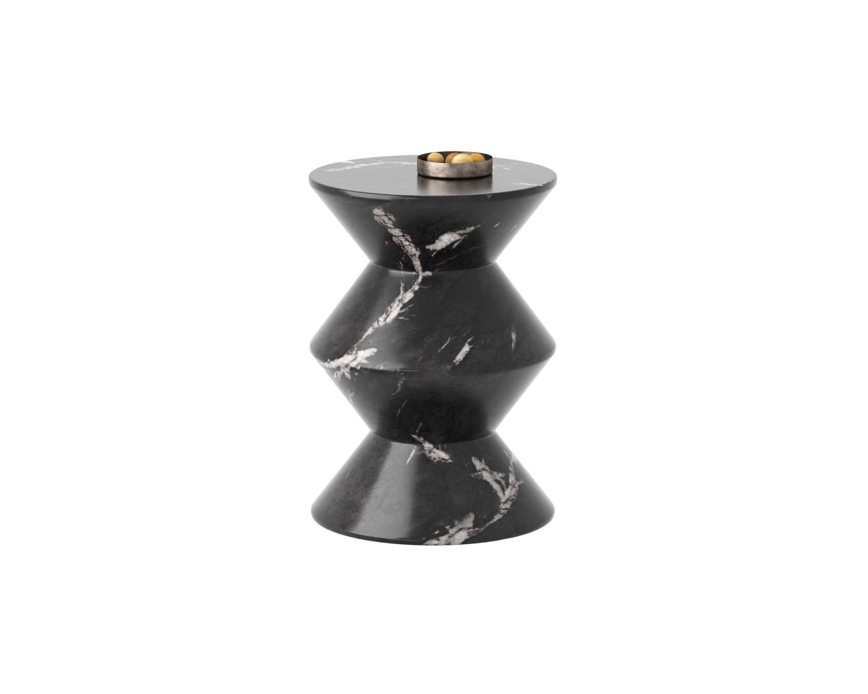 Picture of Union End Table - Marble Look - Black