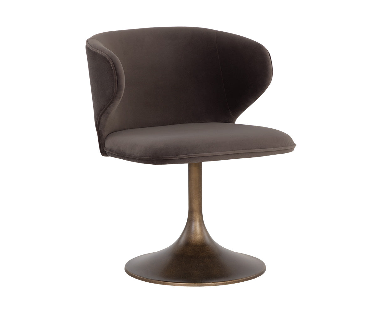 Picture of Simone Swivel Dining Chair - Meg Ash