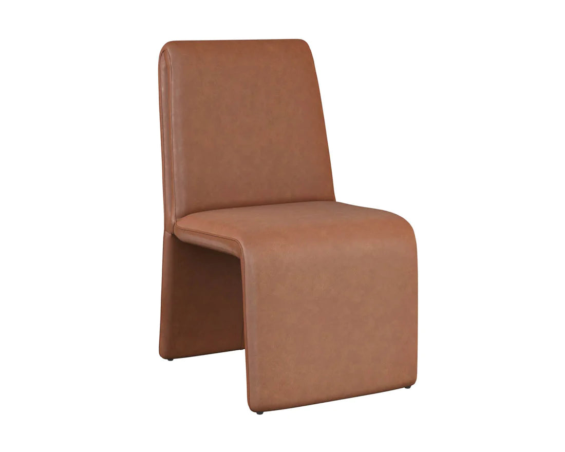 Picture of Cascata Dining Chair - Leather - Camel