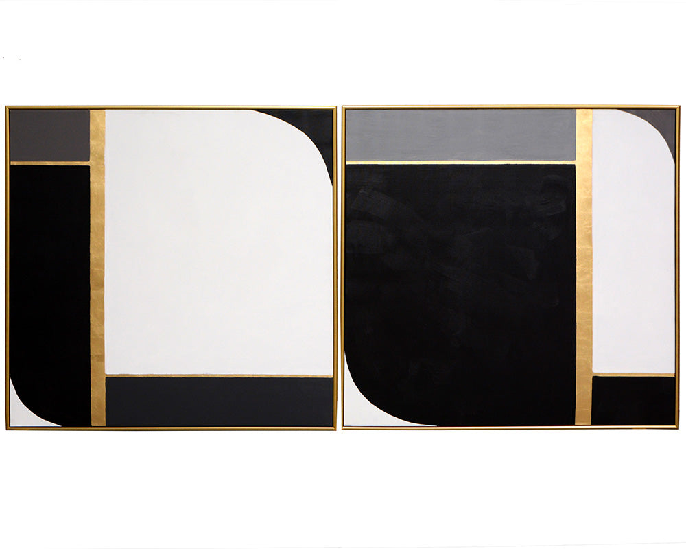 Picture of Double Exposure (Set of 2) - 48x48 - Gold Floater Frame