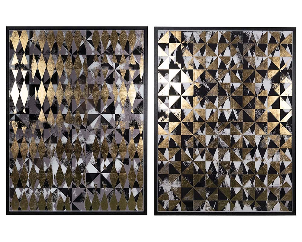 Picture of Overprint (Set of 2) - 38" x 48" - Black Frame