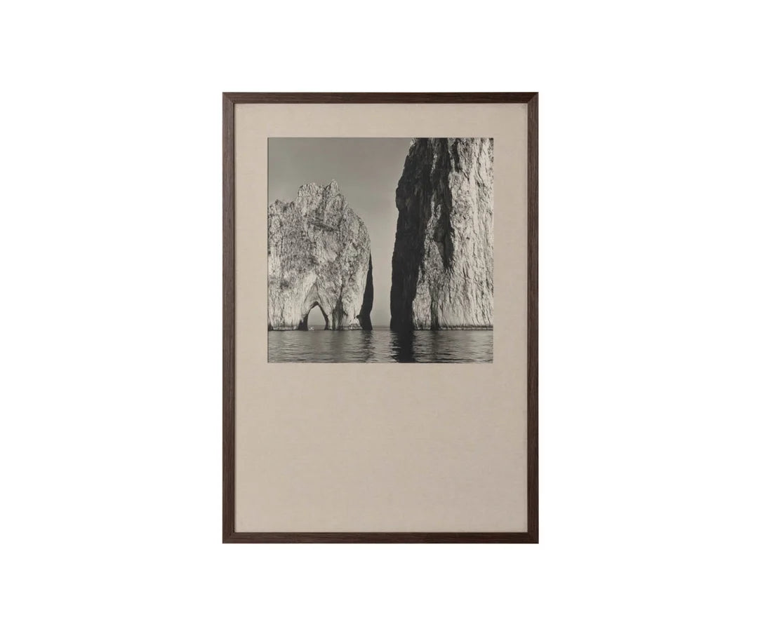 Picture of Coastal Vibes I - 28" x 40" - Deep Brown Frame