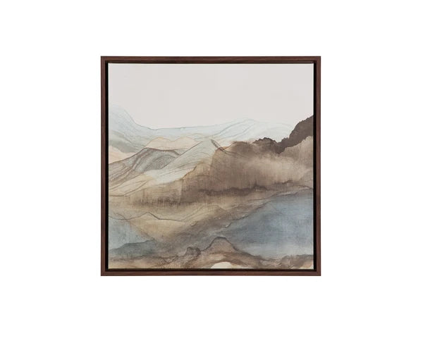 Picture of Cordillera I - 24" x 24" - Brown Floater Frame