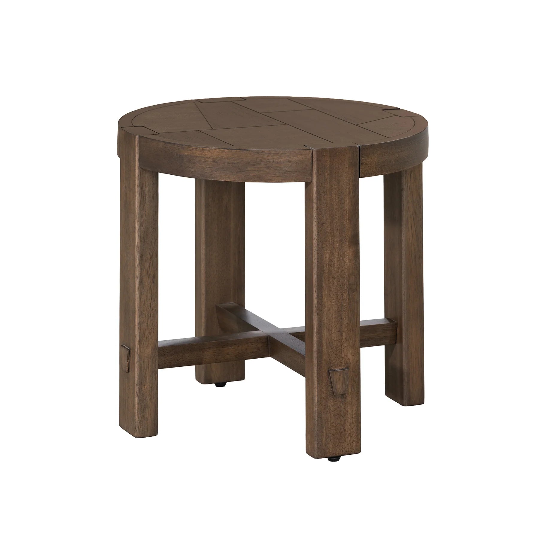 Picture of Abstract Side Table - Smoked Acacia