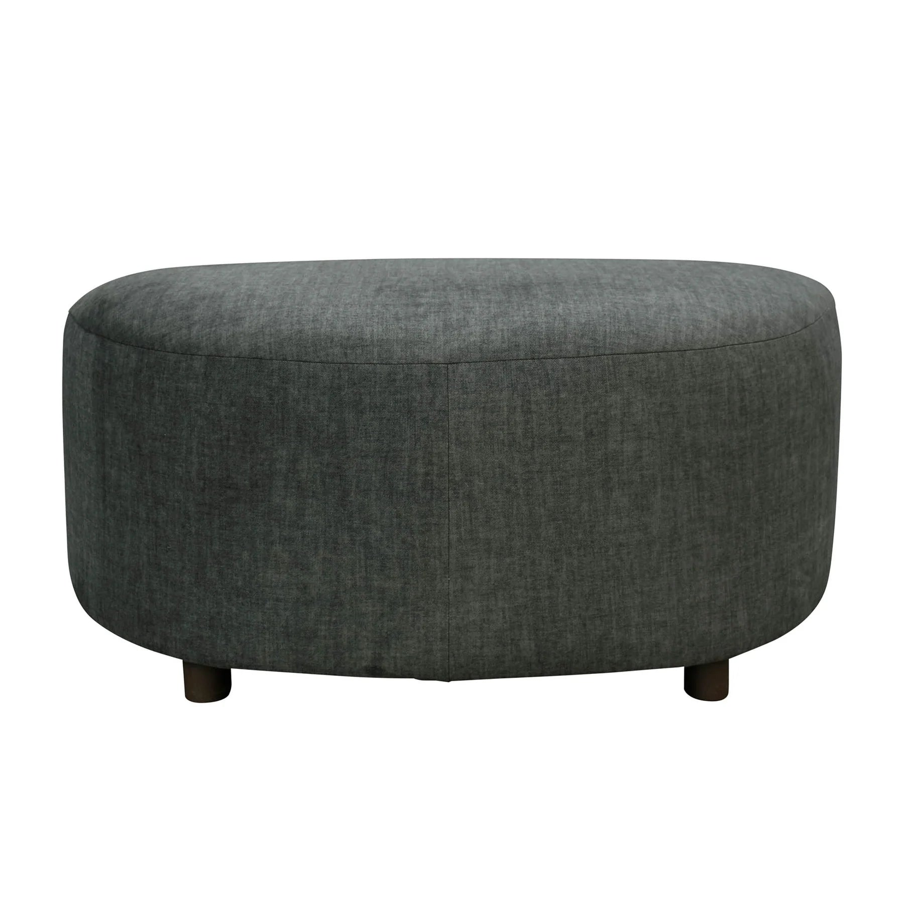 Picture of Isabella Ottoman - Polished Pewter