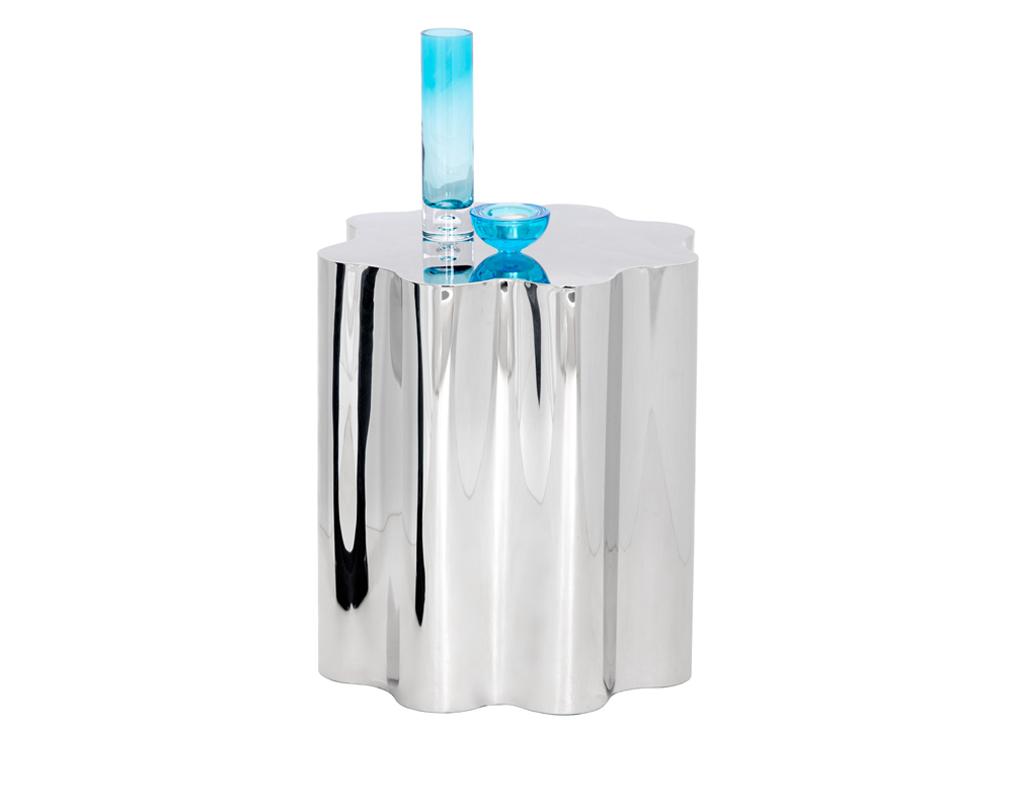 Picture of Dahlia Side Table - Stainless Steel