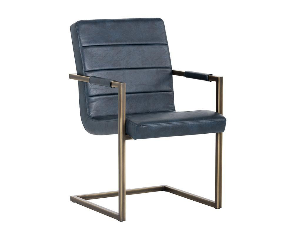 Picture of Jafar Dining Armchair - Vintage Blue
