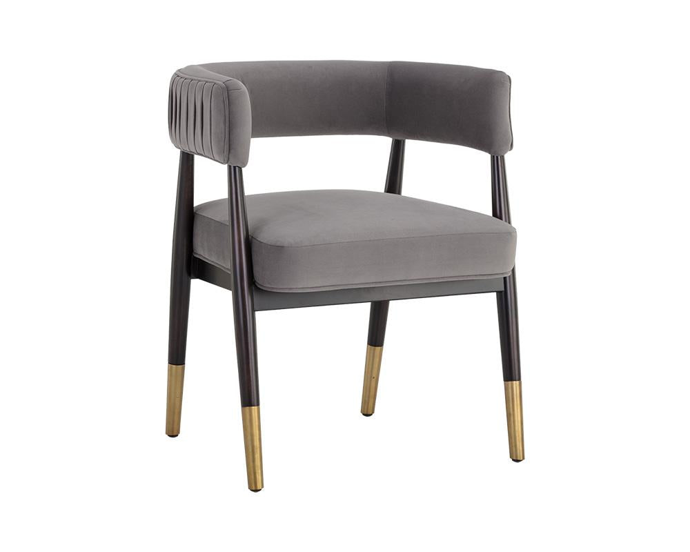 Picture of Callem Dining Armchair - Antonio Charcoal