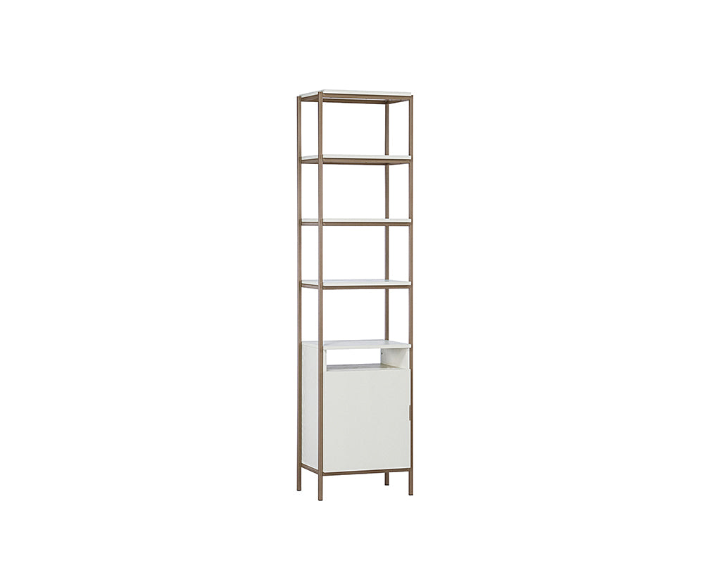 Picture of Ambrose Modular Bookcase - Small - Champagne Gold/Cream