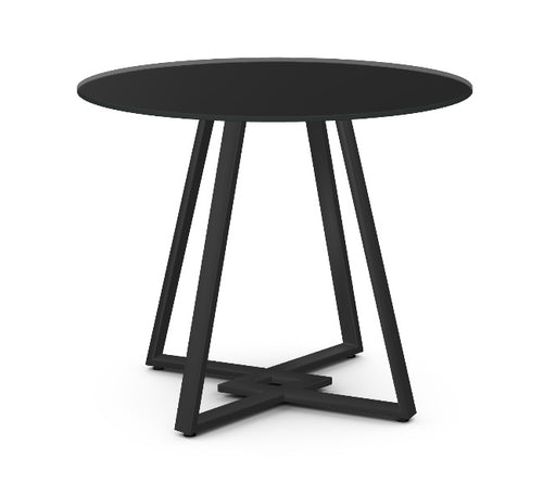 Dirk Dining Table - 36” - Black Glass