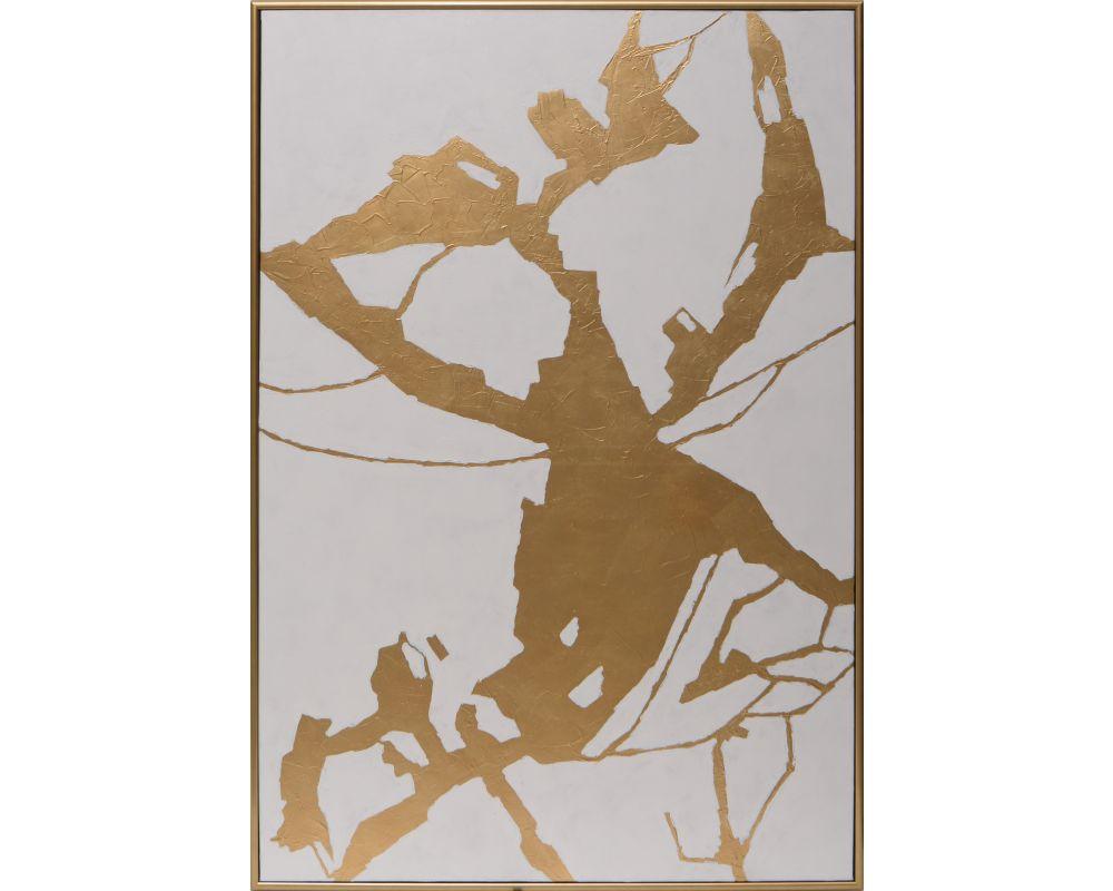 Picture of Fractured Fix - 40" X 60" - Gold Floater Frame