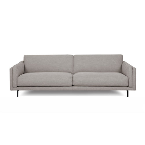 modern platinum grey fabric sofa