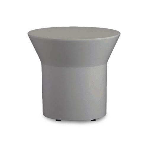 Grey Gloss Modern Round End Table