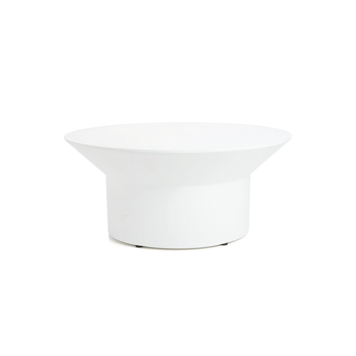 White Gloss Modern Round Coffee Table