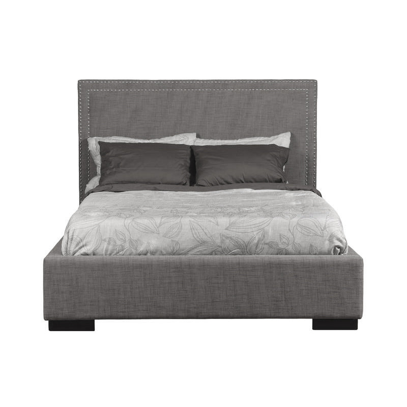 Picture of Monaco Upholstered Bed - Queen 63" Square Seashell with Storage