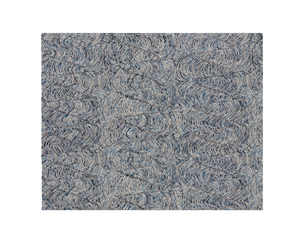 Picture of Corfu Hand-Tufted Rug - Blue/Charcoal - 8x10