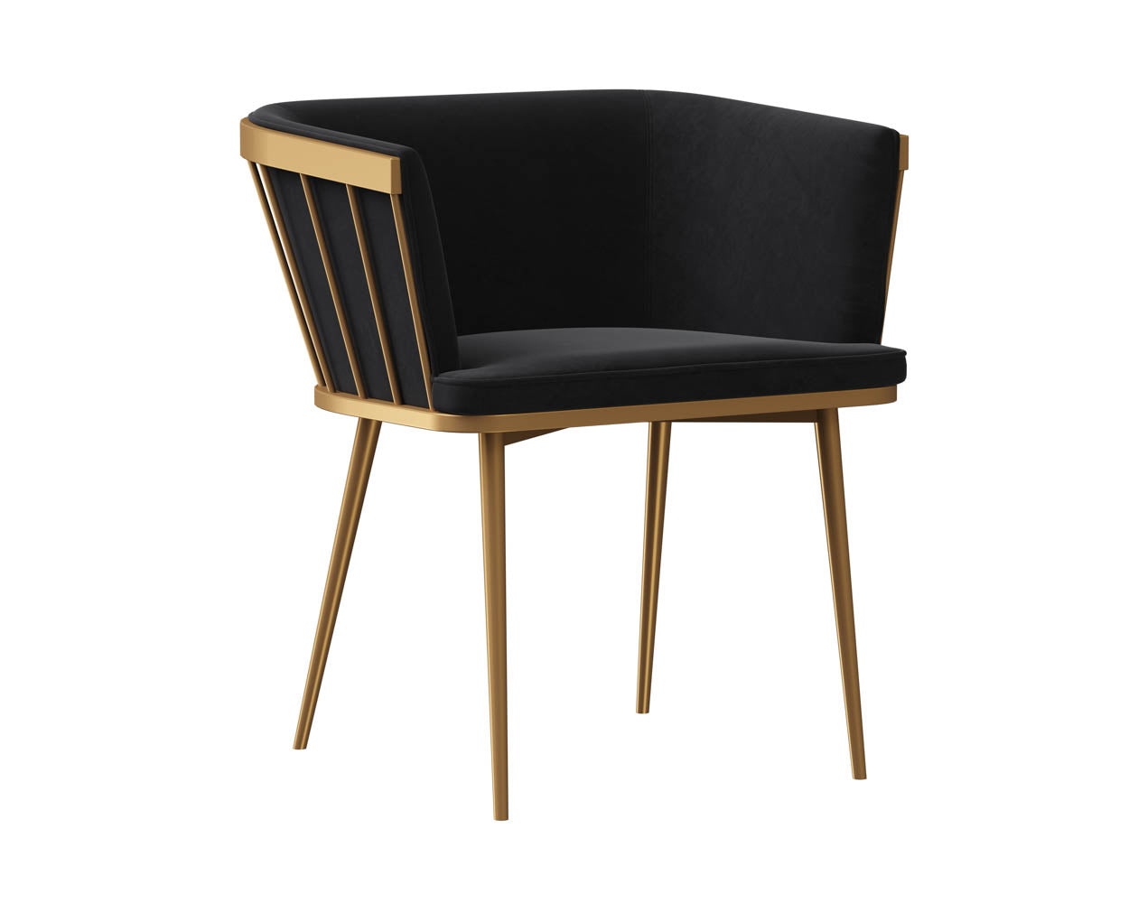 Picture of Caily Dining Armchair - Abbington Black