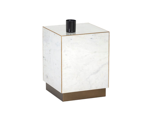 Daines End Table - White