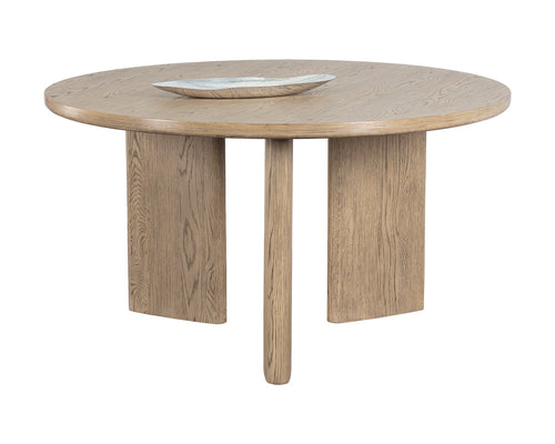 Giulietta Dining Table - Round - Weathered Oak