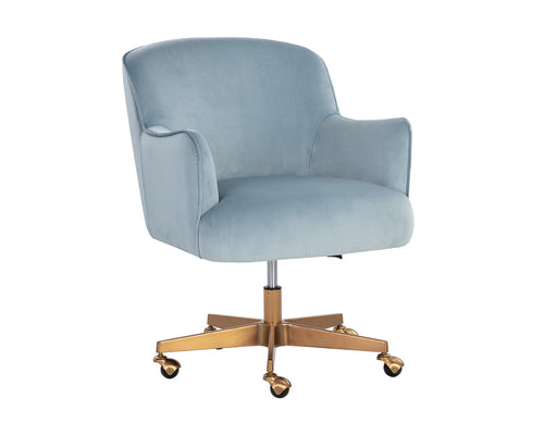 Karina Office Chair - Cornflower Blue Sky
