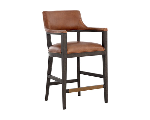 Brylea Counter Stool - Shalimar Tobacco Leather