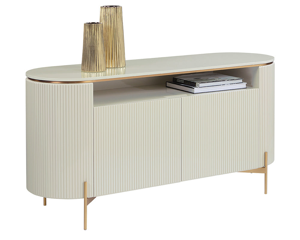 Picture of Paloma Sideboard - High Gloss Cream