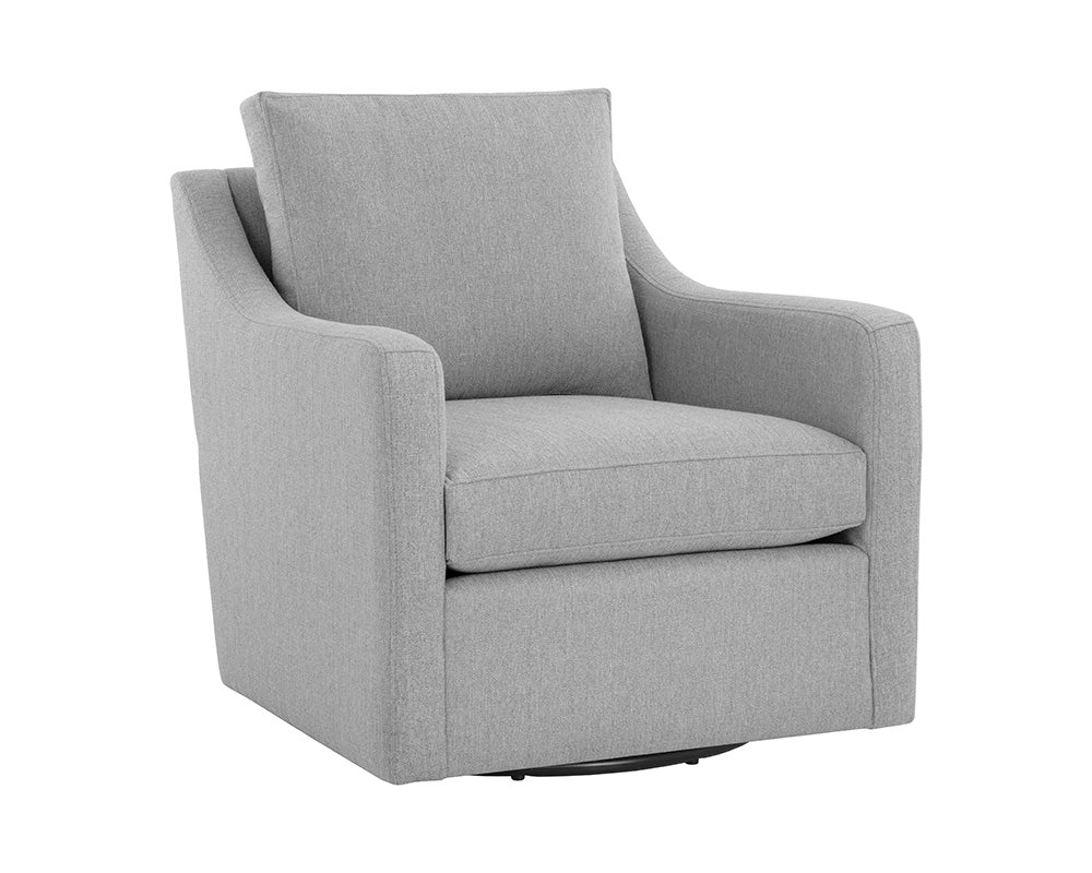 Picture of Brianna Swivel Lounge Chair - Liv Dove