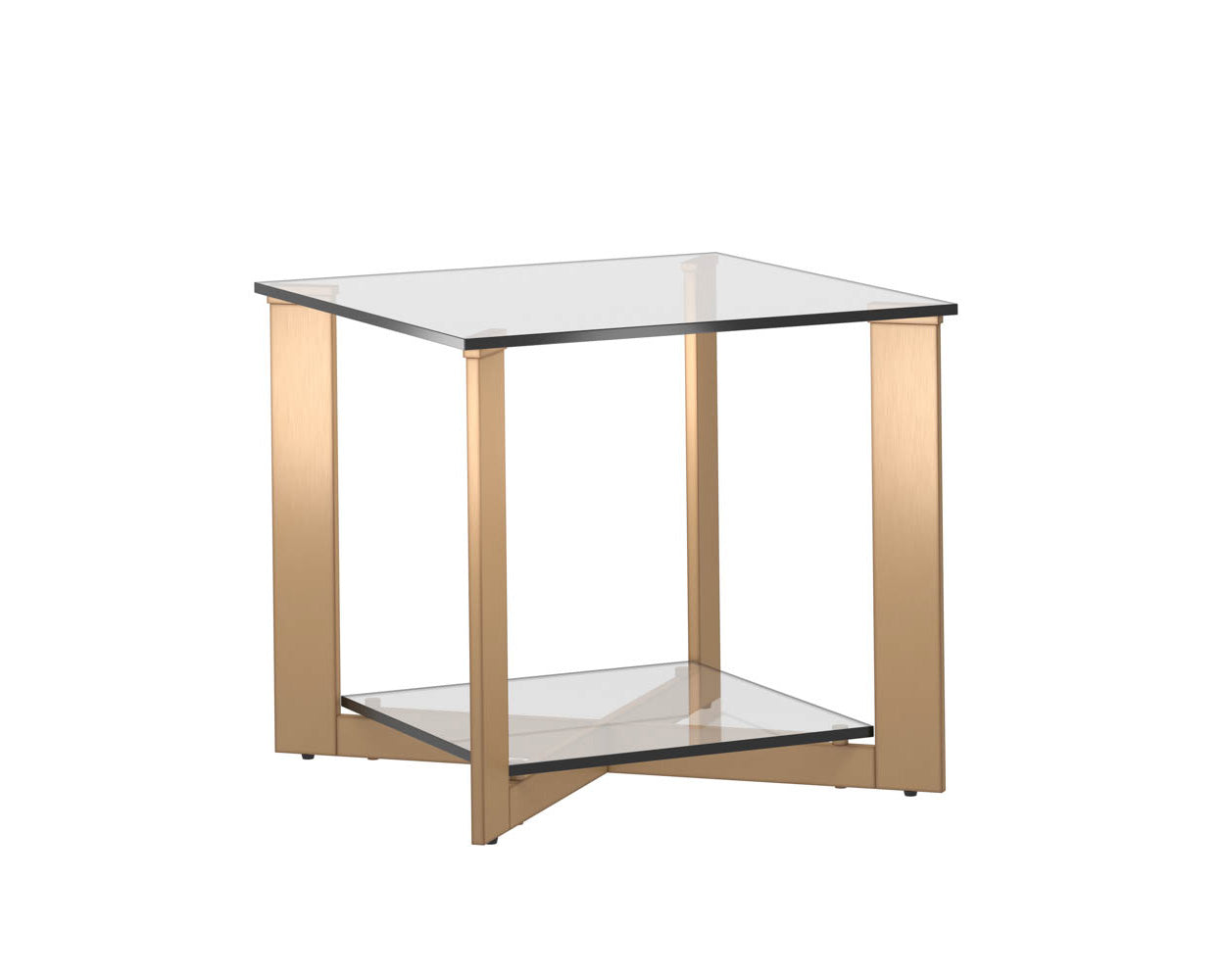 Picture of Xavier End Table - Antique Brass