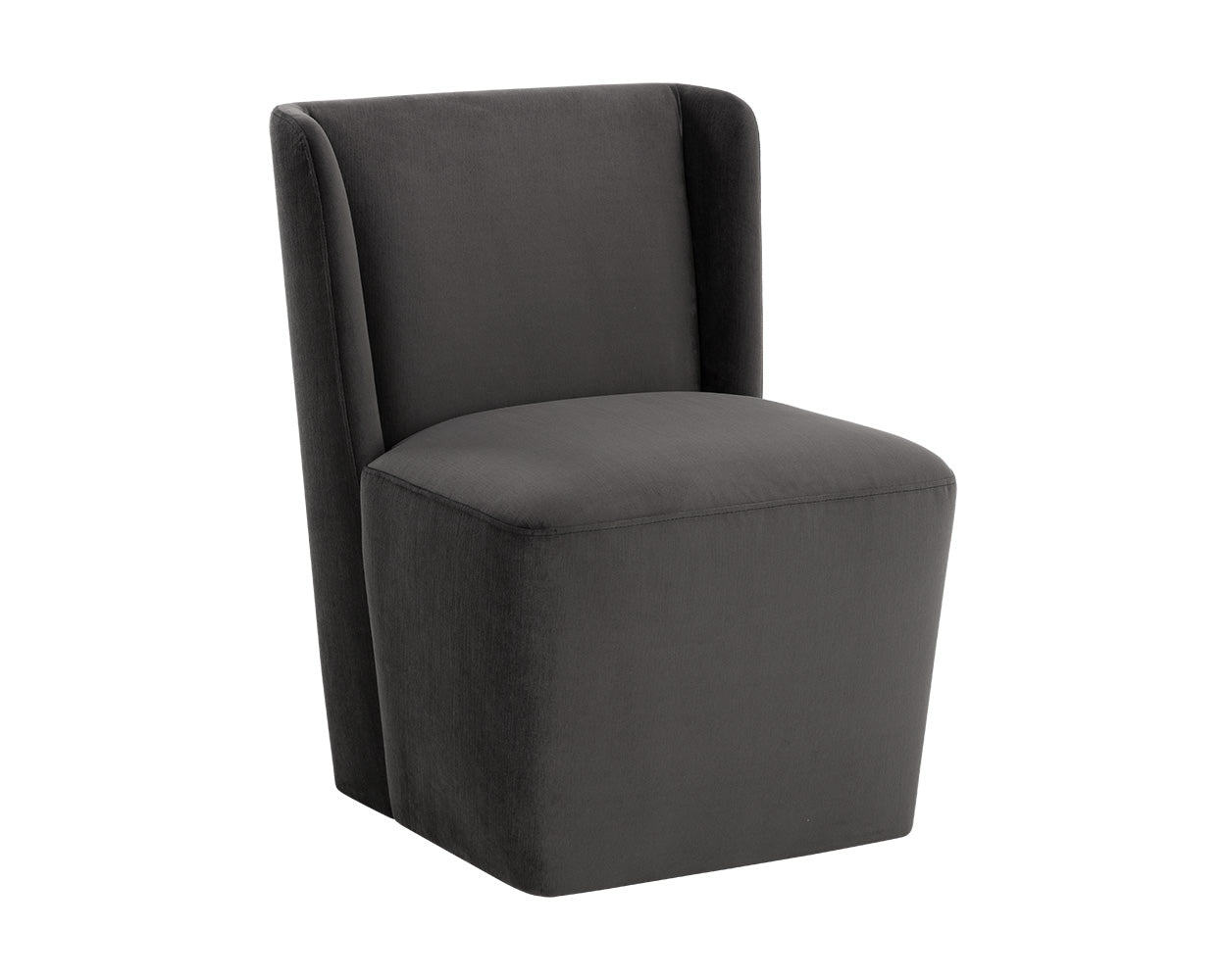 Picture of Amita Wheeled Dining Chair - Piccolo Pebble