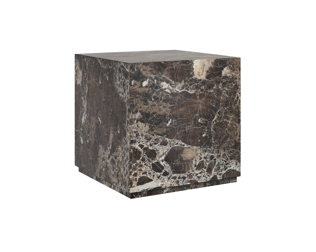 Laros End Table - Dark Emperador