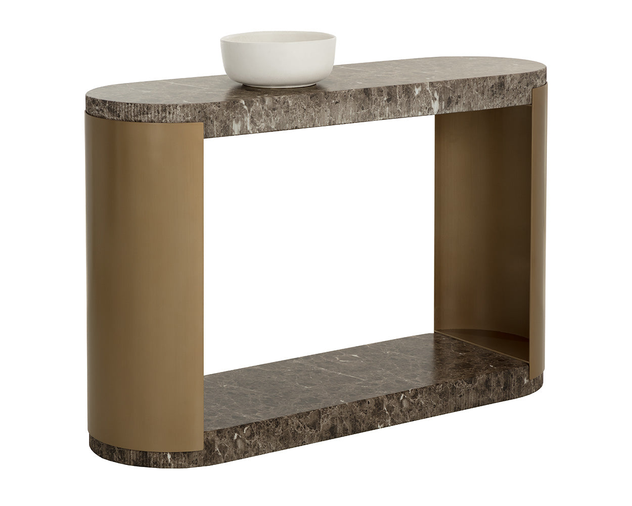 Cavette Console Table - Marble Look
