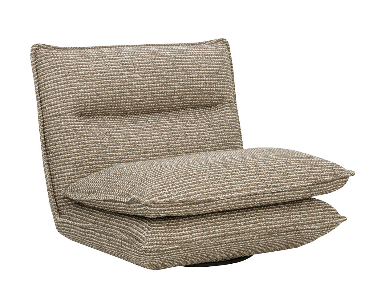Picture of Colson Swivel Armless Chair - Torched Meringue