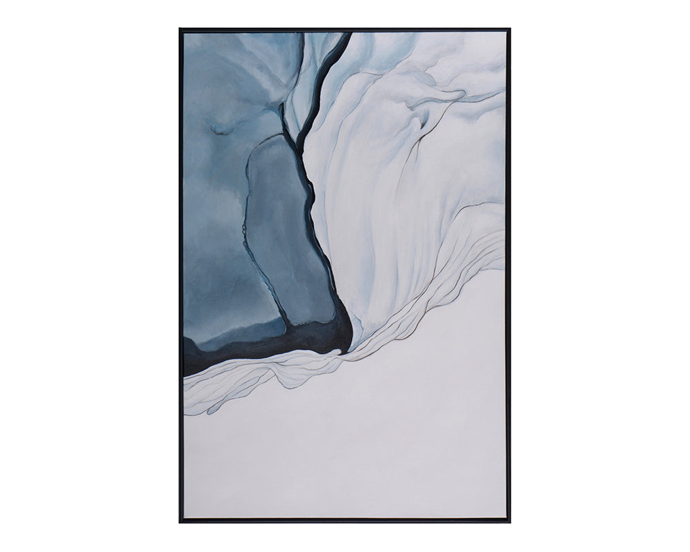 Picture of Glacial Rock - 48" x 72" - Black Floater Frame