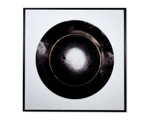 Eye of the Storm - 48" x 48" - Black Floater Frame
