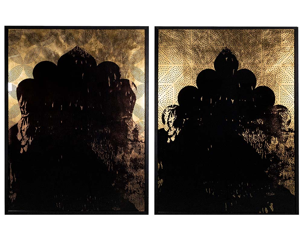 Picture of Exotic Nights (Set of 2) - 38" x 48" - Black Frame