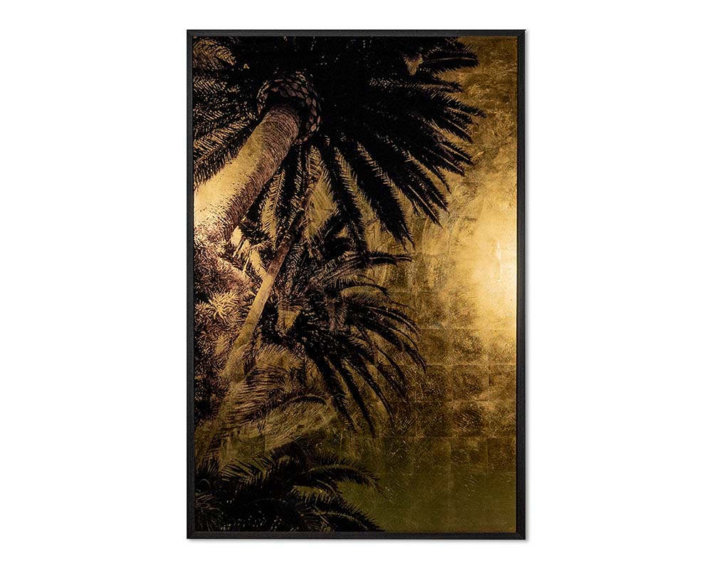 Picture of Palm Life - 48" x 72" - Charcoal Frame