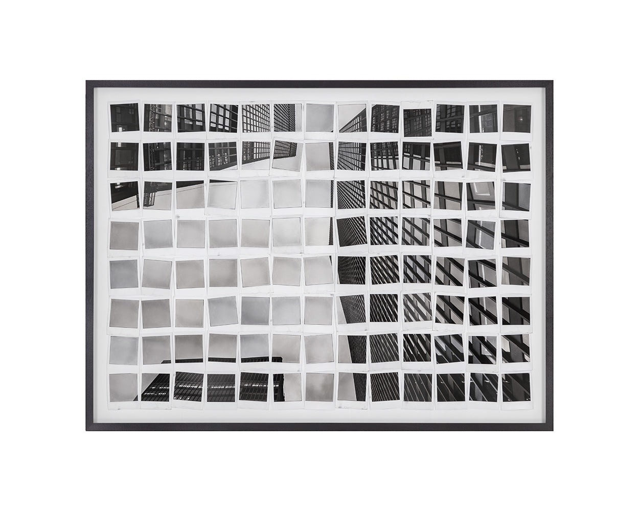 Picture of Pictures in Polaroids - 50" x 35" - Black Frame