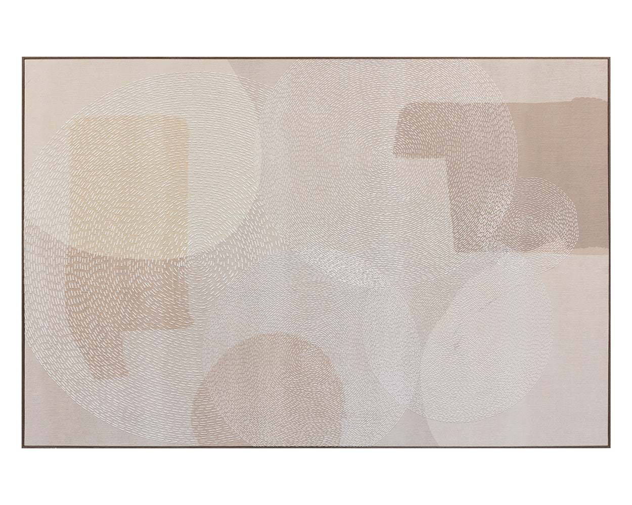 Picture of Smooth Operator - 72" x 48" - Light Brown Floater Frame