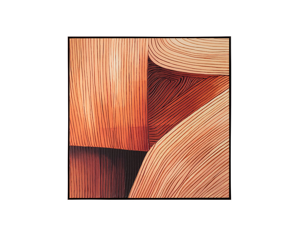 Canyon Dreams I - 48" x 48" - Black Floater Frame