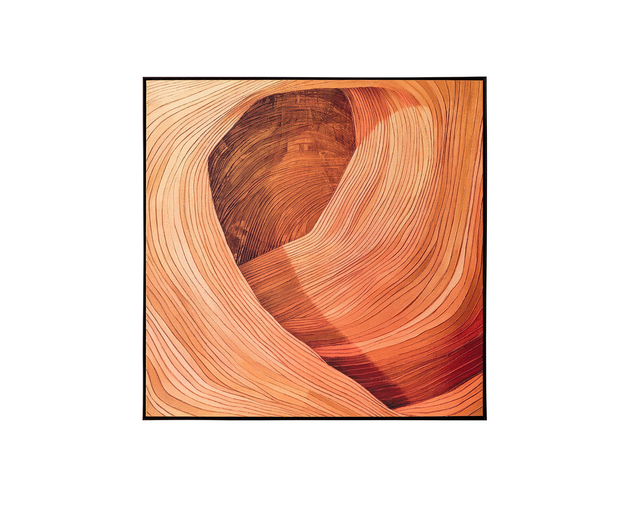Picture of Canyon Dreams II - 48" x 48" - Black Floater Frame