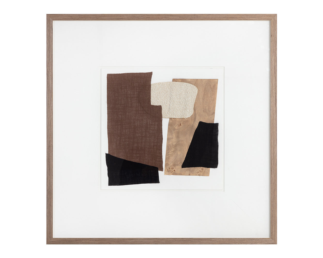Family Dynamics I - 40" x 40" - Dark Brown Frame