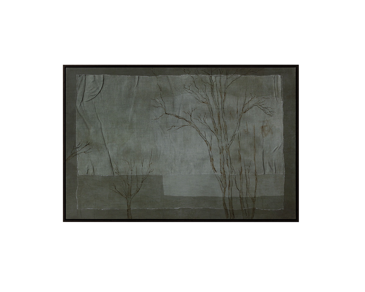 Enchanted Forest - 60" x 40" - Brown Floater Frame
