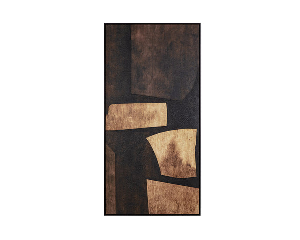 Rustic Nuance II - 30" x 60" - Black Floater Frame