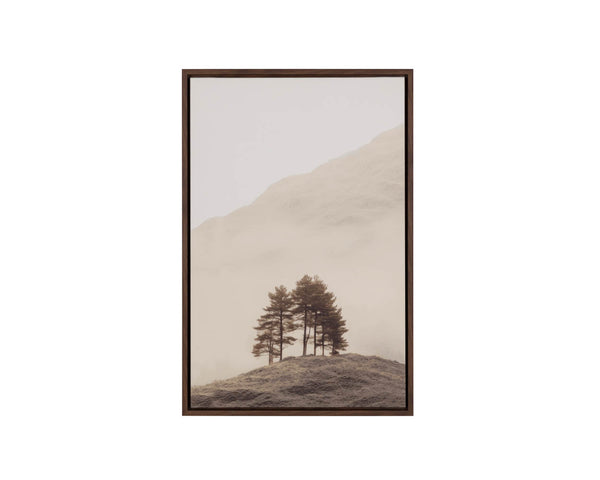 Picture of Together Alone I - 20" x 30" - Brown Floater Frame