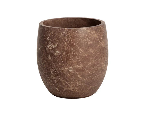 Picture of Aster Planter - Small - Marble Look - Mocha